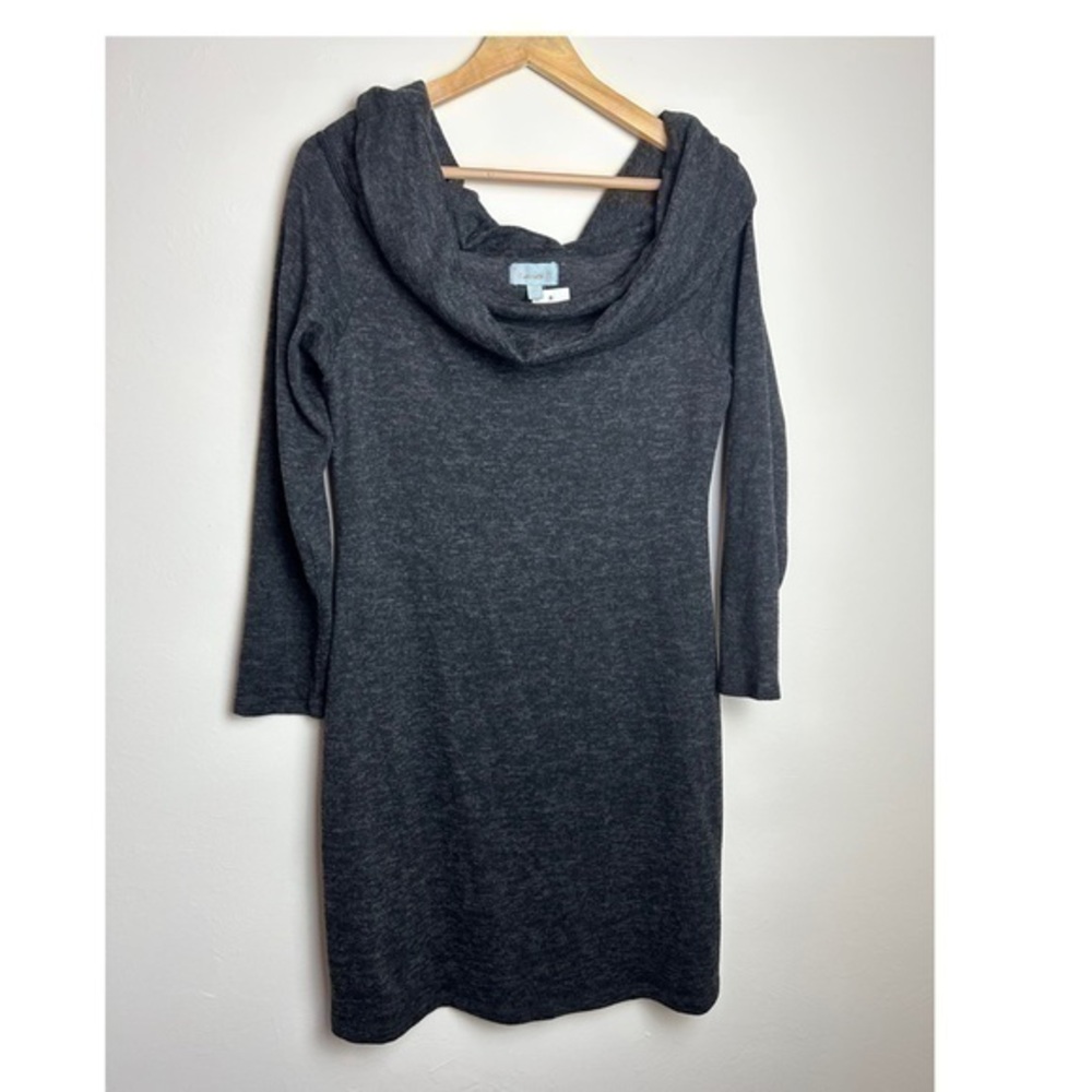 Veronica M cowl neck dress in grey size Large NEW with tags!